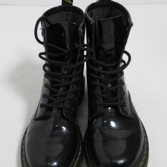 Dr Martens Women's 1460 Patent Leather Boots Black Lamper Size 6 US L 4 UK - Picture 1 of 12